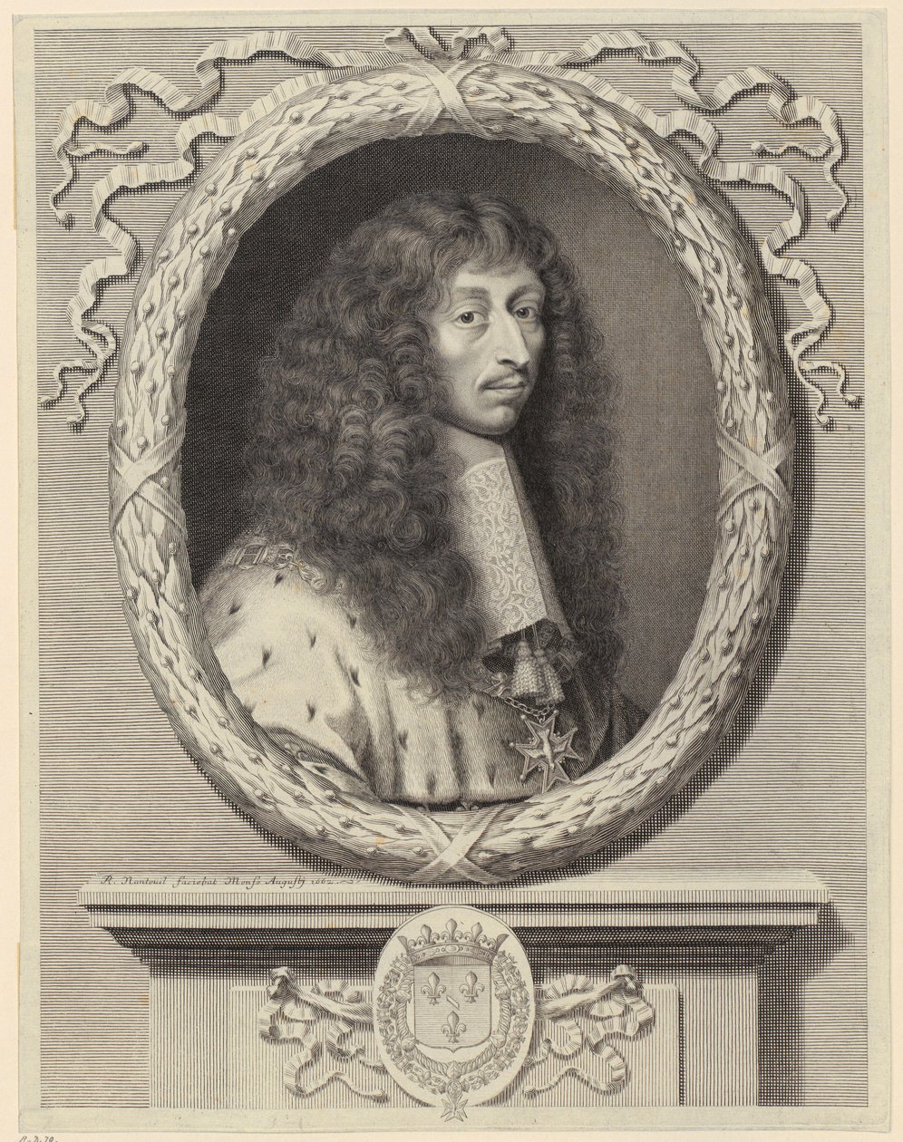 Retrato de Luis II de Borbón, príncipe de Condé [Le Grand Condé] de Robert Nanteuil