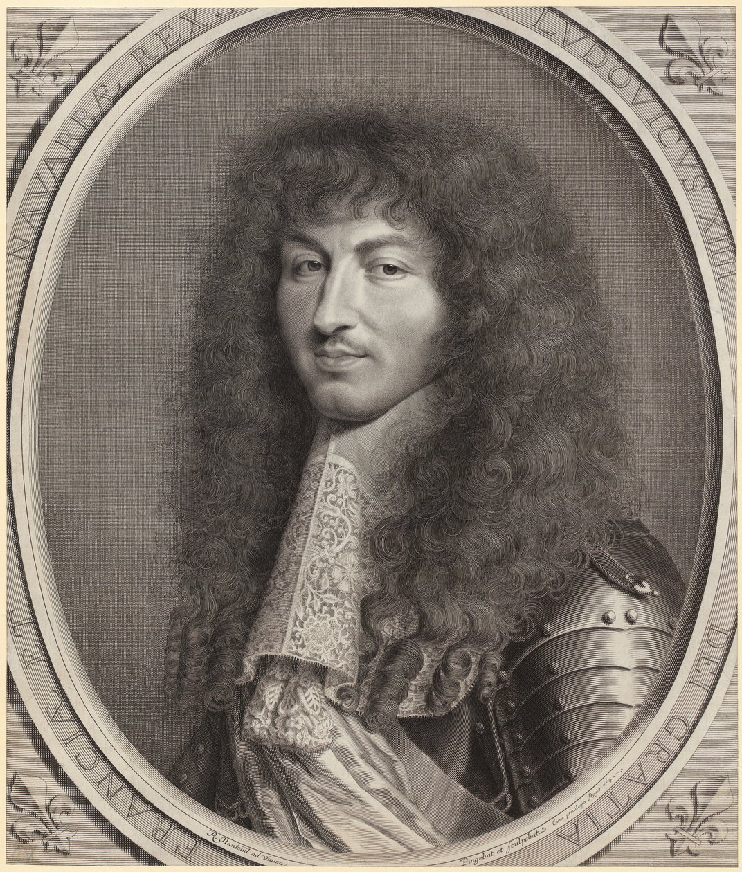 Retrato de Luis XIV de Robert Nanteuil
