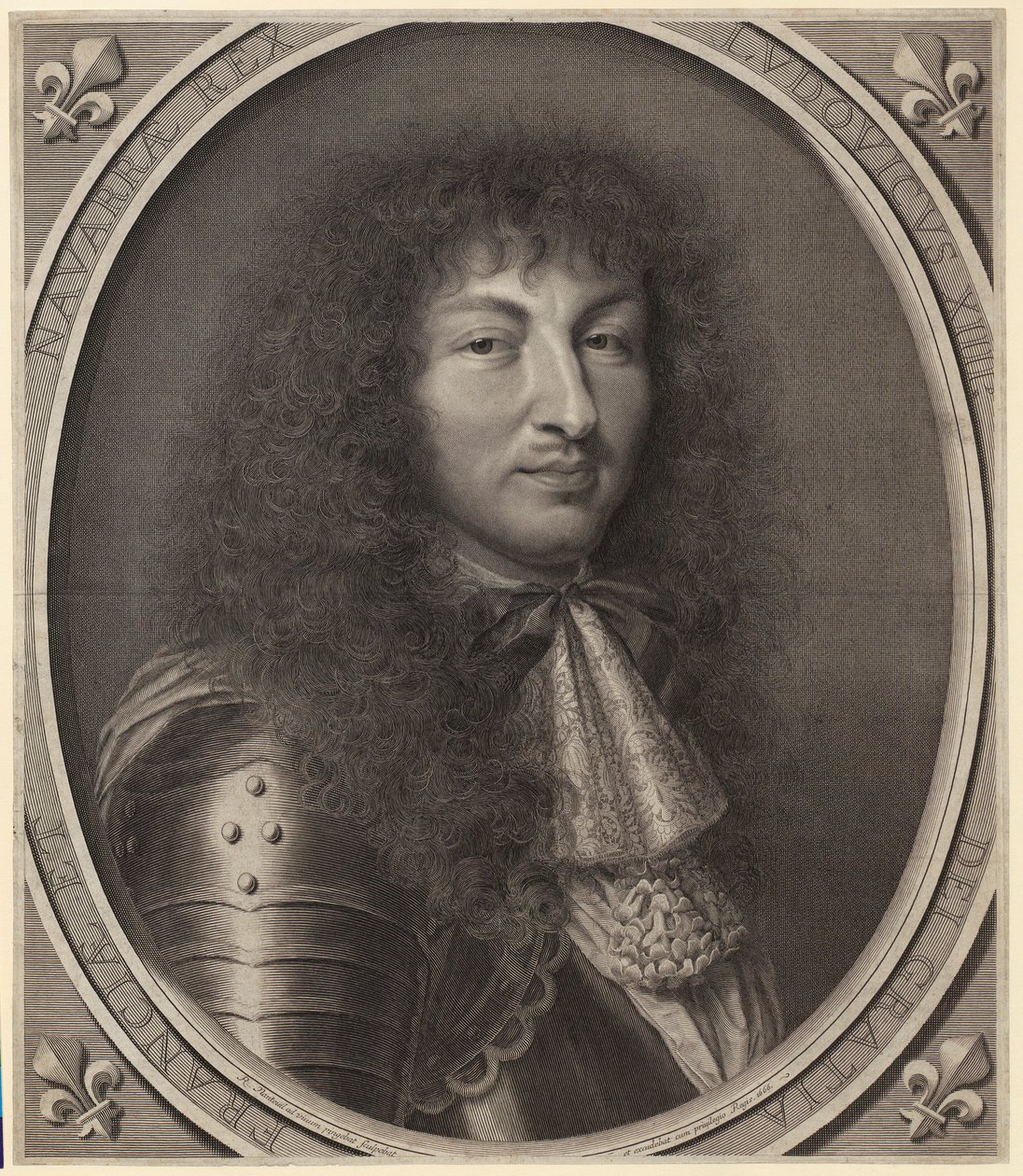 Retrato de Luis XIV de Robert Nanteuil
