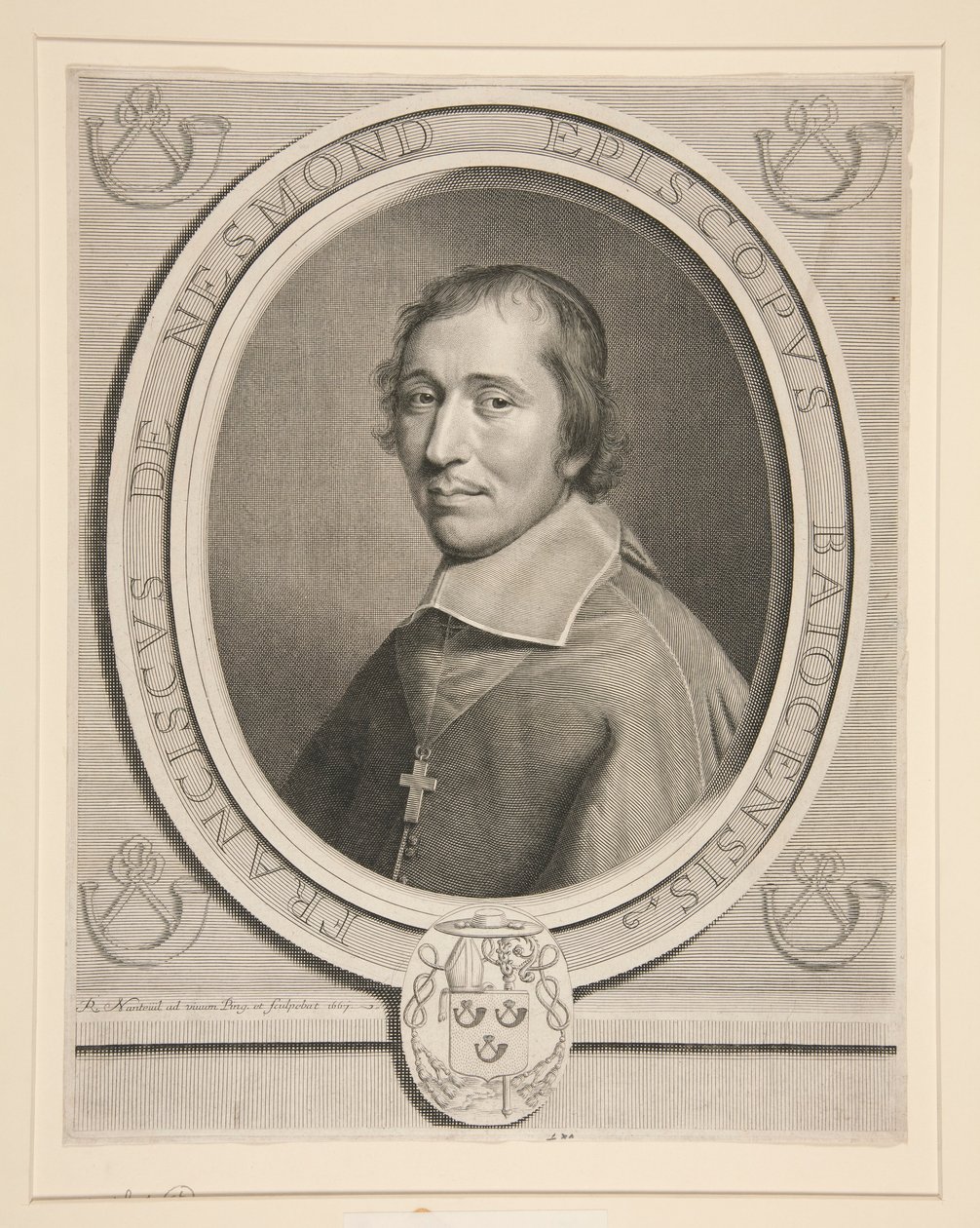 ¿Retrato de François-Théodore de Nesmond, presidente? Mortier au Parlement de Paris (magistrado principal del Parlamento de París) de Robert Nanteuil