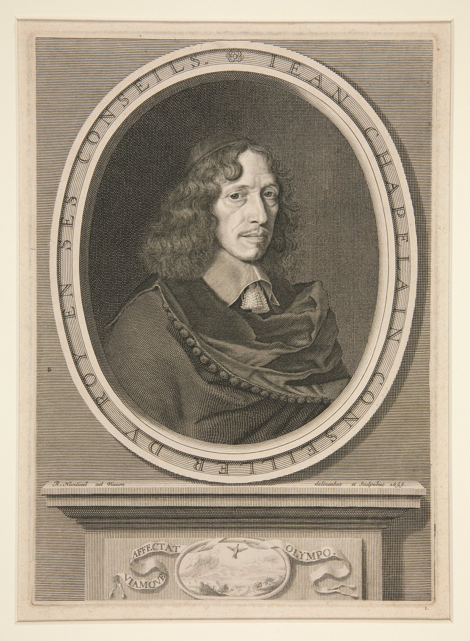 Retrato de Jean Chapelain, consejero del rey de Robert Nanteuil