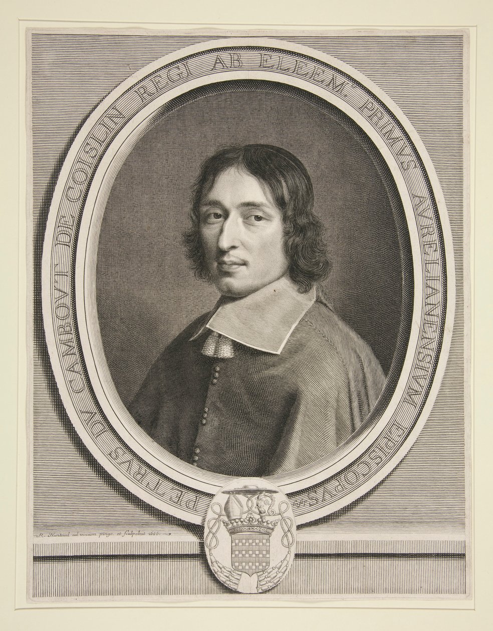 Retrato del cardenal de Coislin de Robert Nanteuil