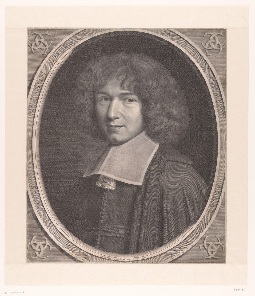 Portret van Jacques-Nicolas Colbert Jacob Nicol Colbert (...) (título sobre objeto) de Robert Nanteuil