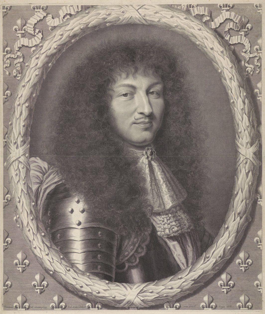 Retrato de Luis XIV, rey de Francia de Robert Nanteuil