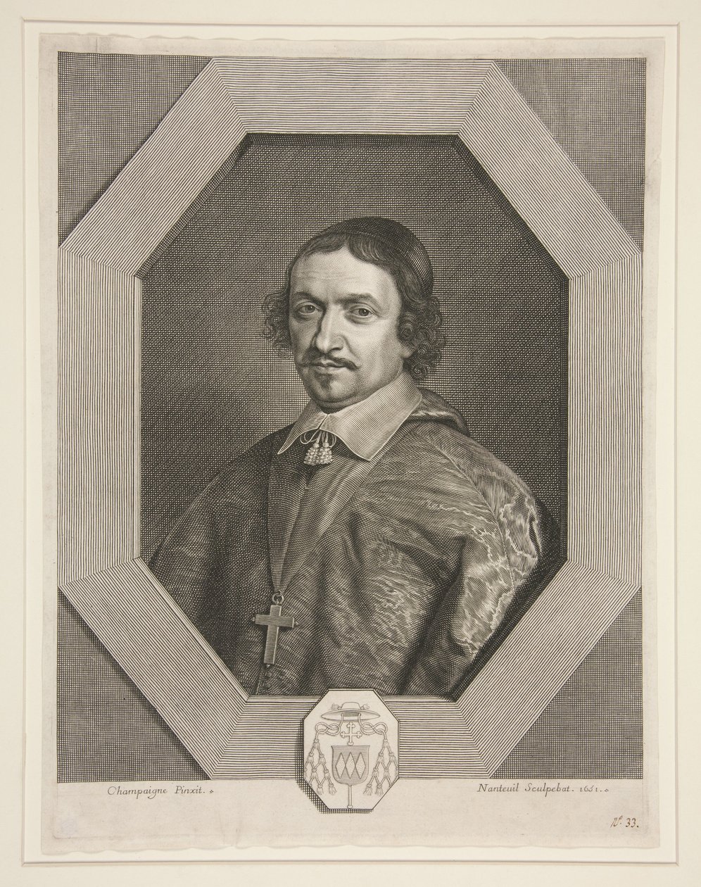 Victor Le Bouthellier, arzobispo de Tours (1596-1670) de Robert Nanteuil