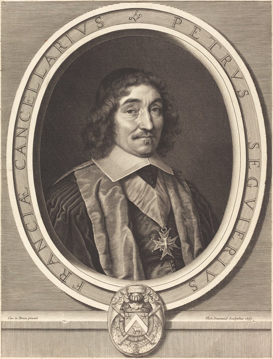 Canciller Pierre Seguier de Robert Nanteuil after Charles Le Brun