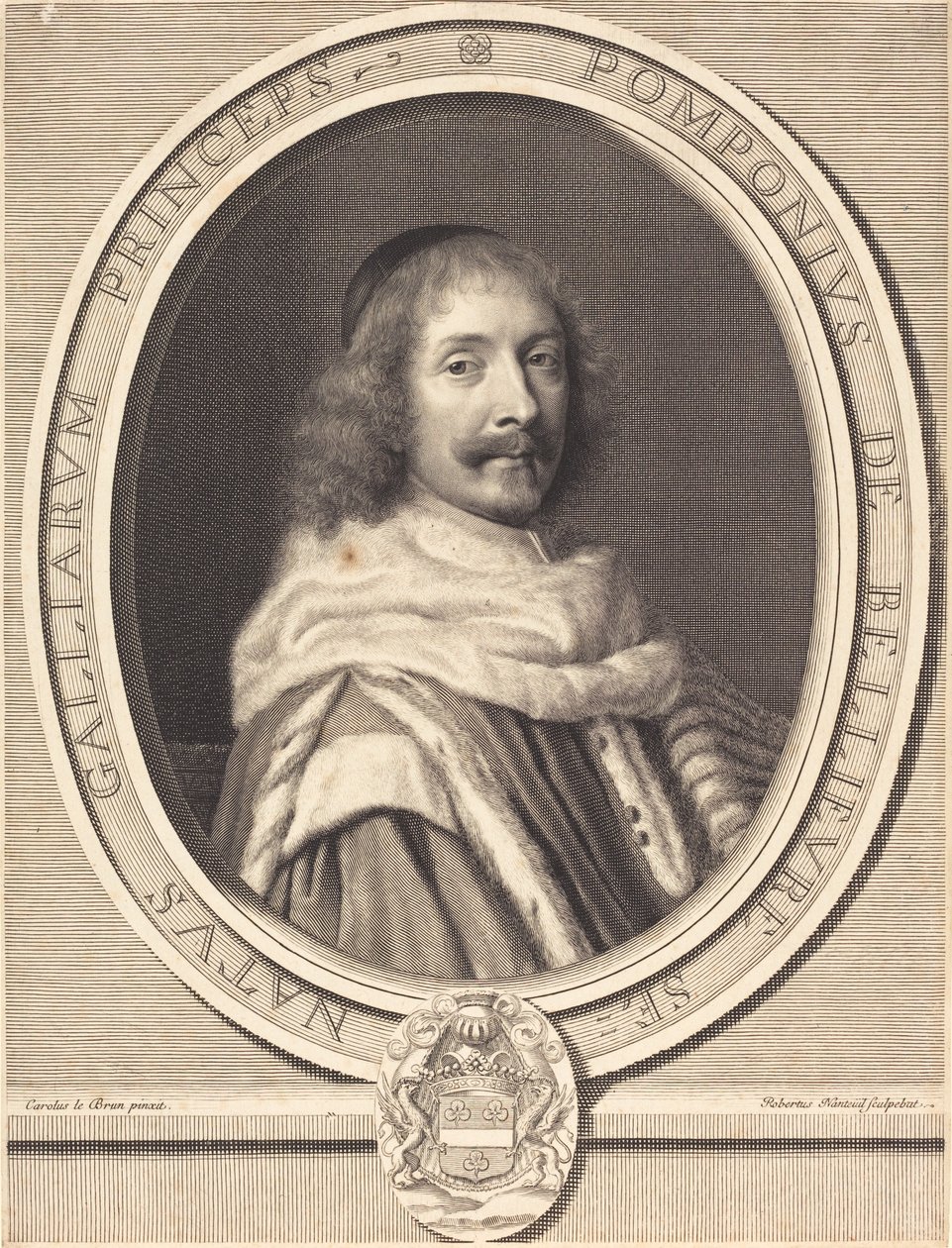 Pompone II de Bellievre de Robert Nanteuil after Charles Le Brun