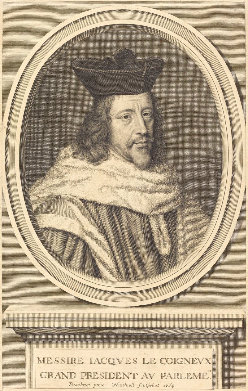 Jacques Le Coigneux de Robert Nanteuil after Henri Beaubrun