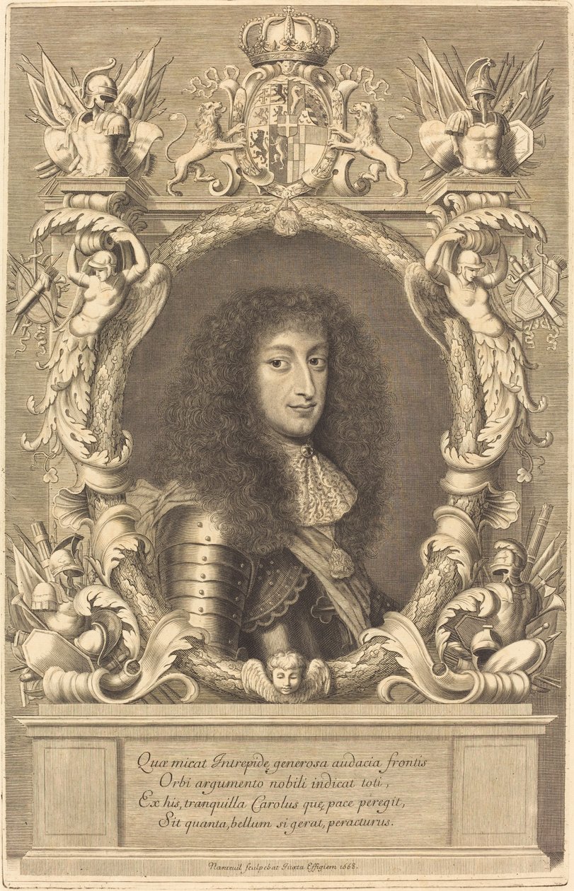 Charles-Emmanuel, Duque de Saboya de Robert Nanteuil after Justus van Verus