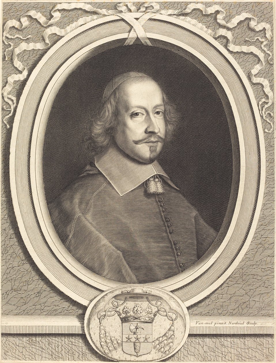 Cardenal Jules Mazarin de Robert Nanteuil after Pieter van Mol