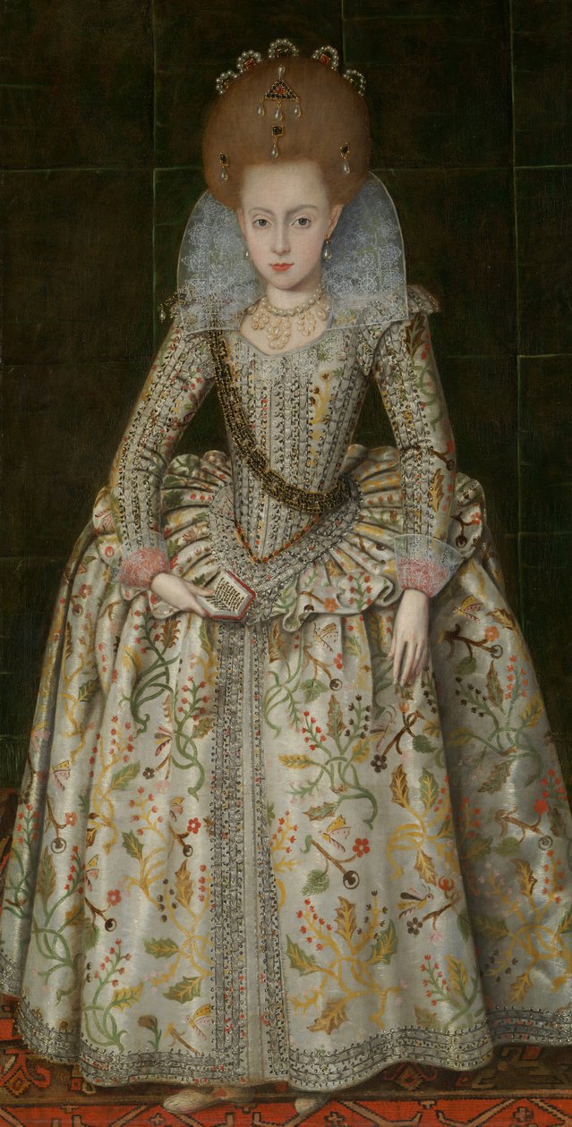 Princesa Isabel 1596-1662, luego Reina de Bohemia, ca. 1606 de Robert Peake I