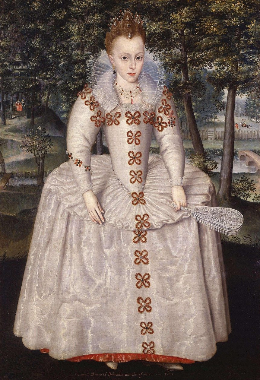 Princesa Isabel (Isabel de Bohemia, "La Reina de Invierno"), 1596-1662, a los siete años. de Robert Peake the elder