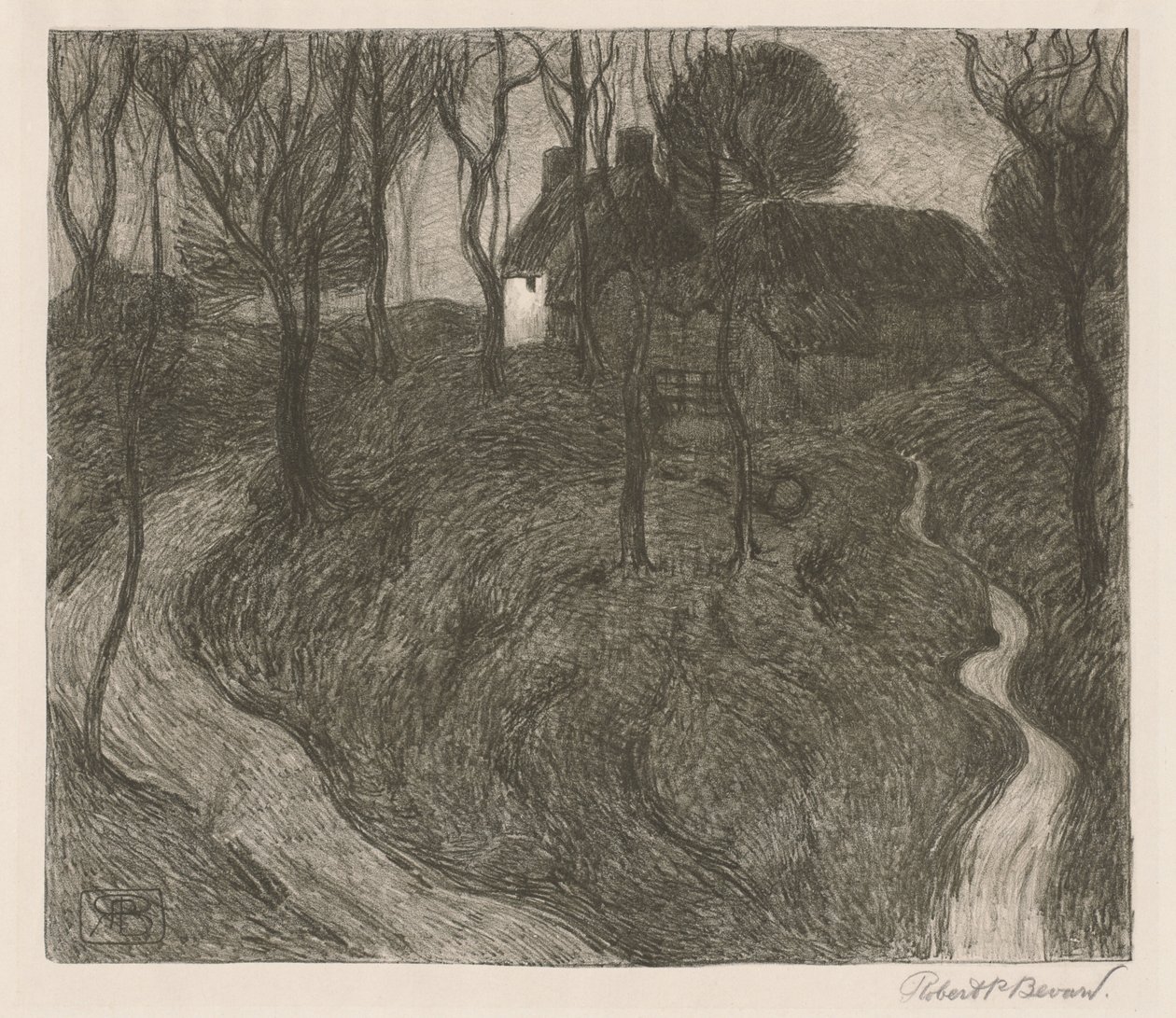 Una granja solitaria de Robert Polhill Bevan