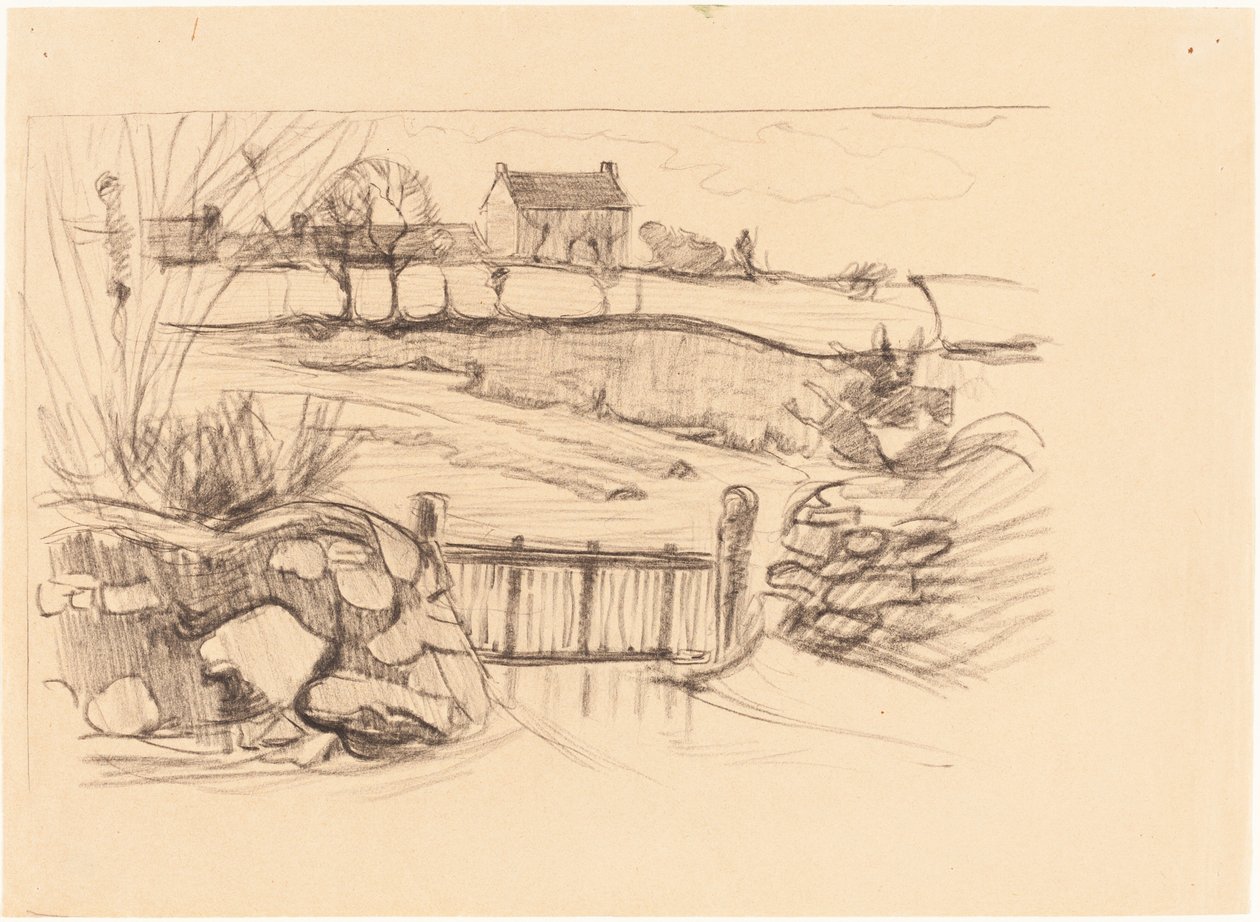 Puerta a la Granja, Pont-Aven de Robert Polhill Bevan