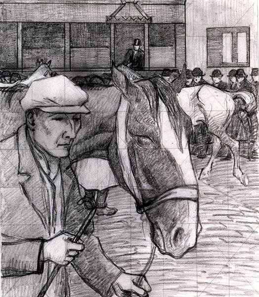 Feria de Caballos en el Barbican de Robert Polhill Bevan