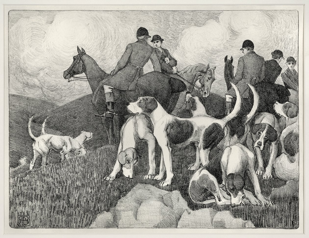 Escena de caza de Robert Polhill Bevan