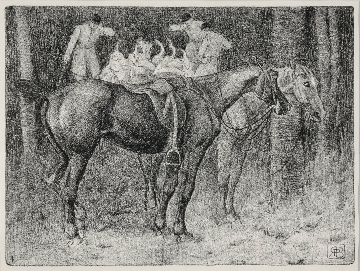 Escena de caza de Robert Polhill Bevan