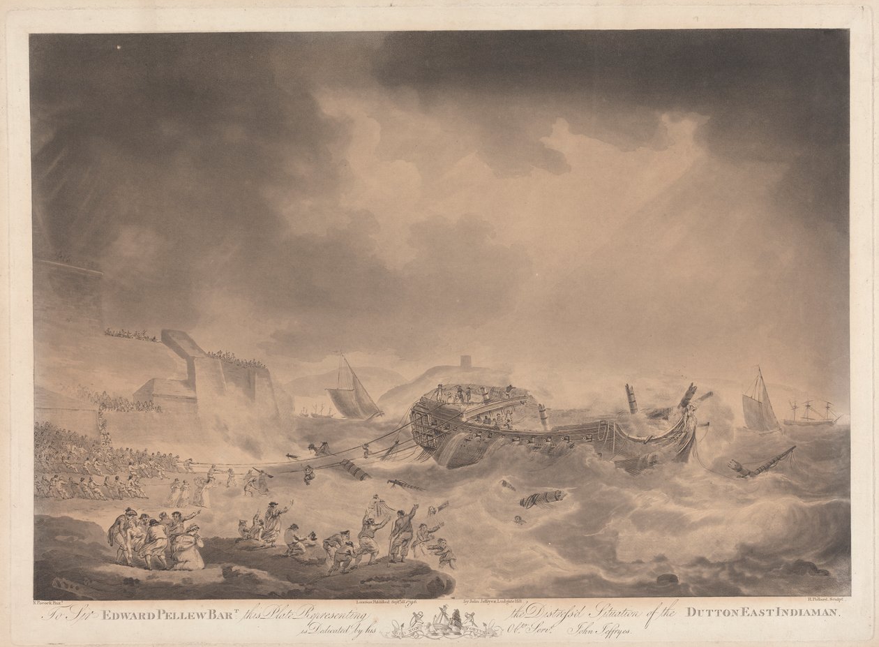 La angustiosa situación del Dutton East Indiaman... de Robert Pollard