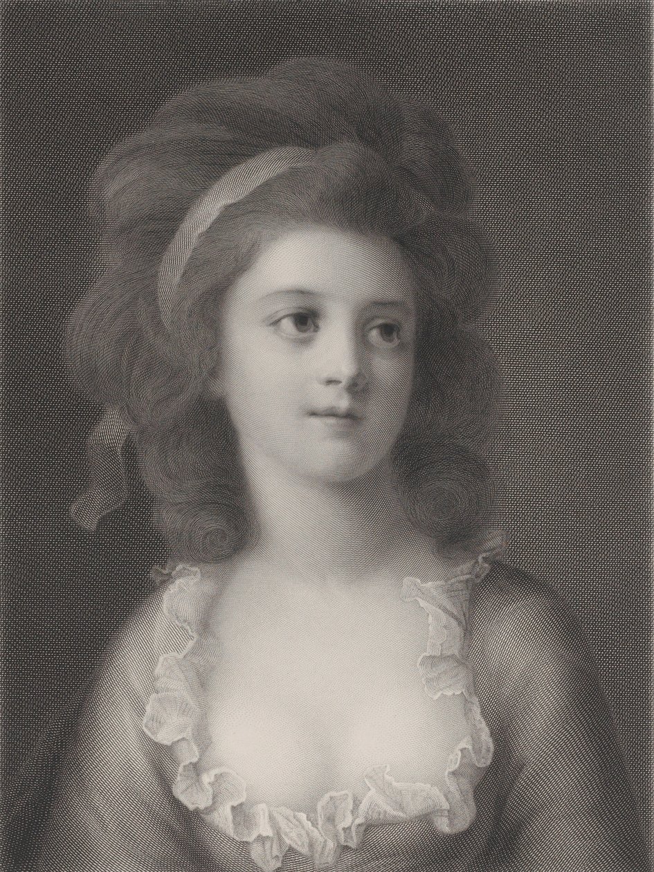 Retrato de medio cuerpo de Sophie o Apollonia Helena Potocka como una niña, 1872 de Robert Reyher