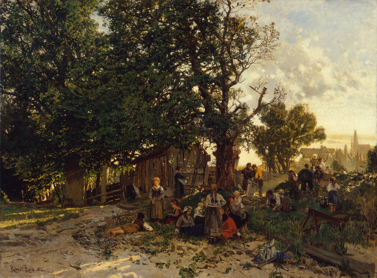 La cosecha de nueces en Grenoble de Robert Russ