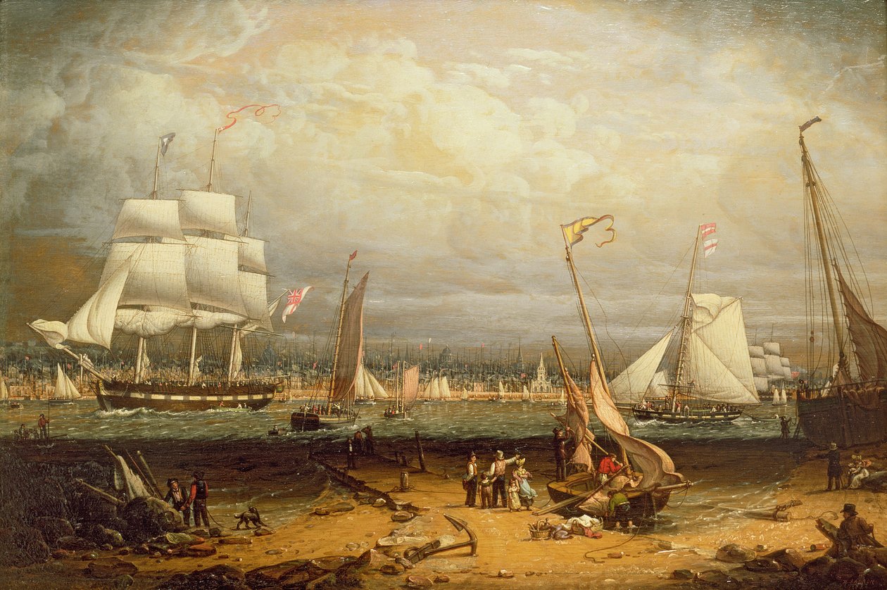 Puerto de Liverpool de Robert Salmon