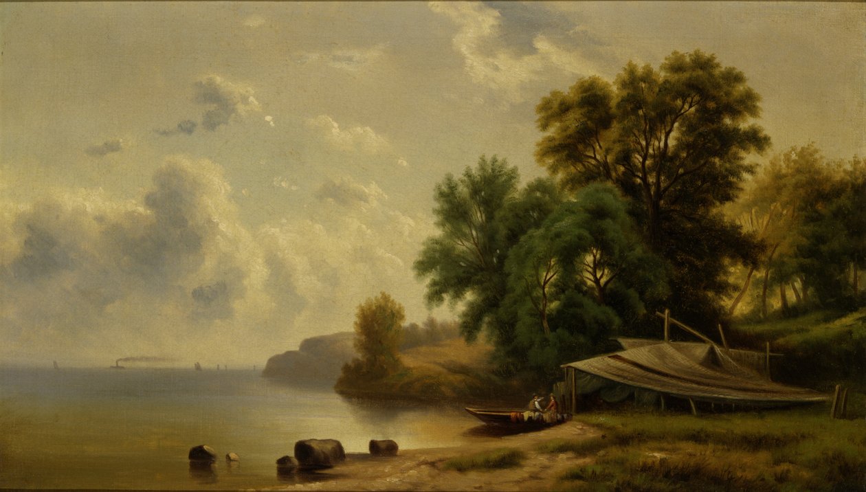 Paisaje con campamento, n.d. de Robert Seldon Duncanson