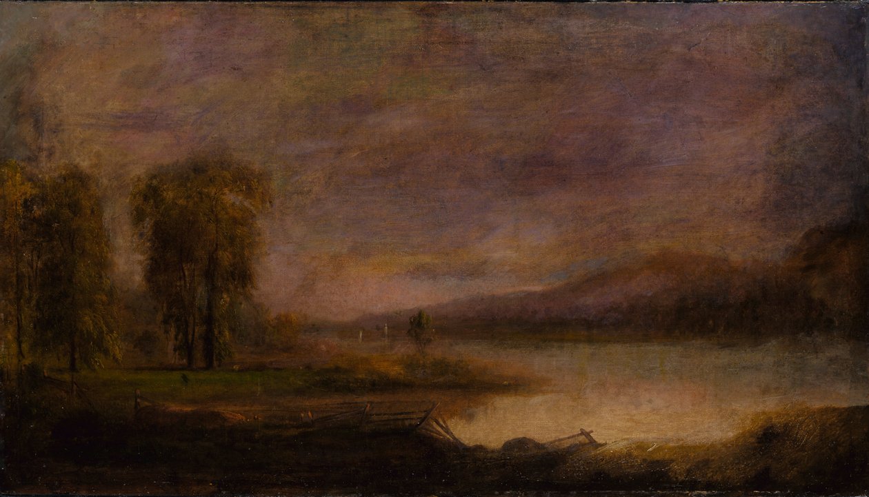 Paisaje con lago, 1864 de Robert Seldon Duncanson