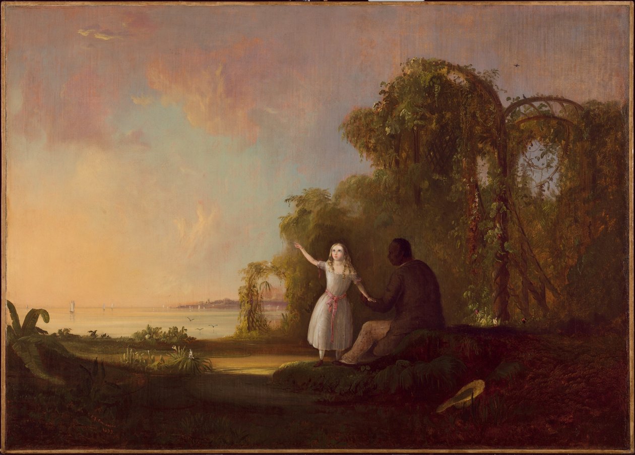 El tío Tom y la pequeña Eva de Robert Seldon Duncanson