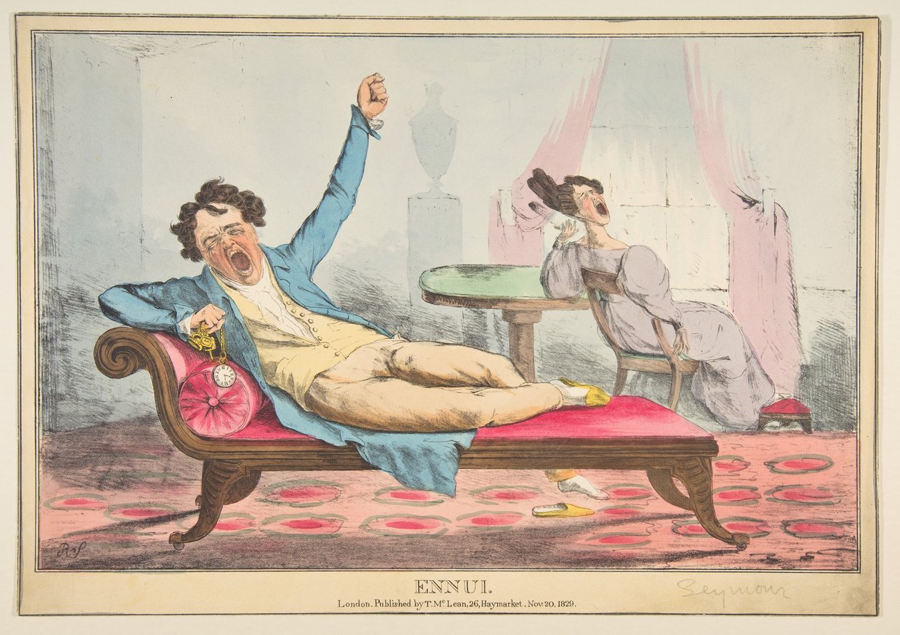 Ennui, 20 de noviembre de 1829 de Robert Seymour