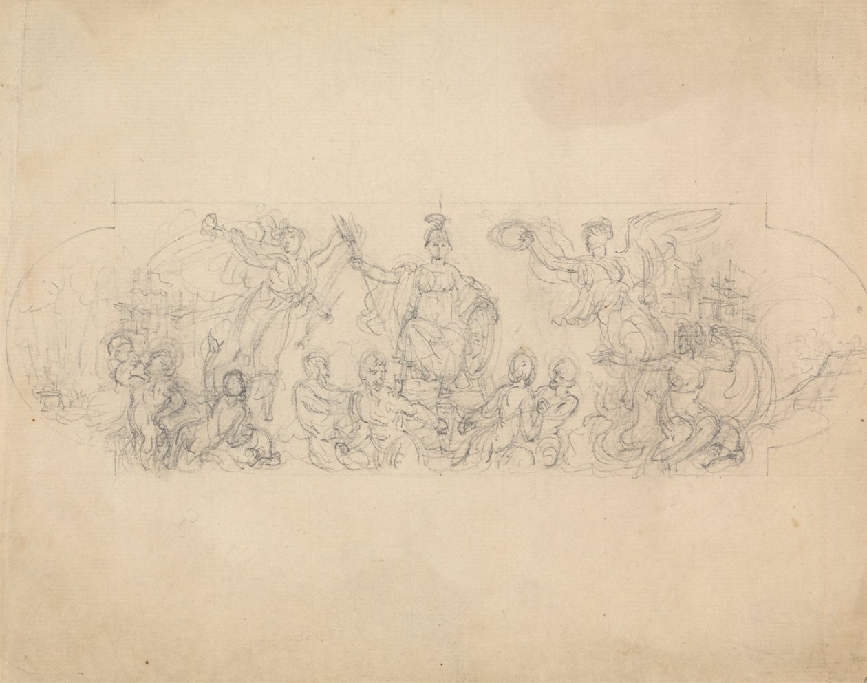 Esbozo alegórico de la victoria de Robert Smirke