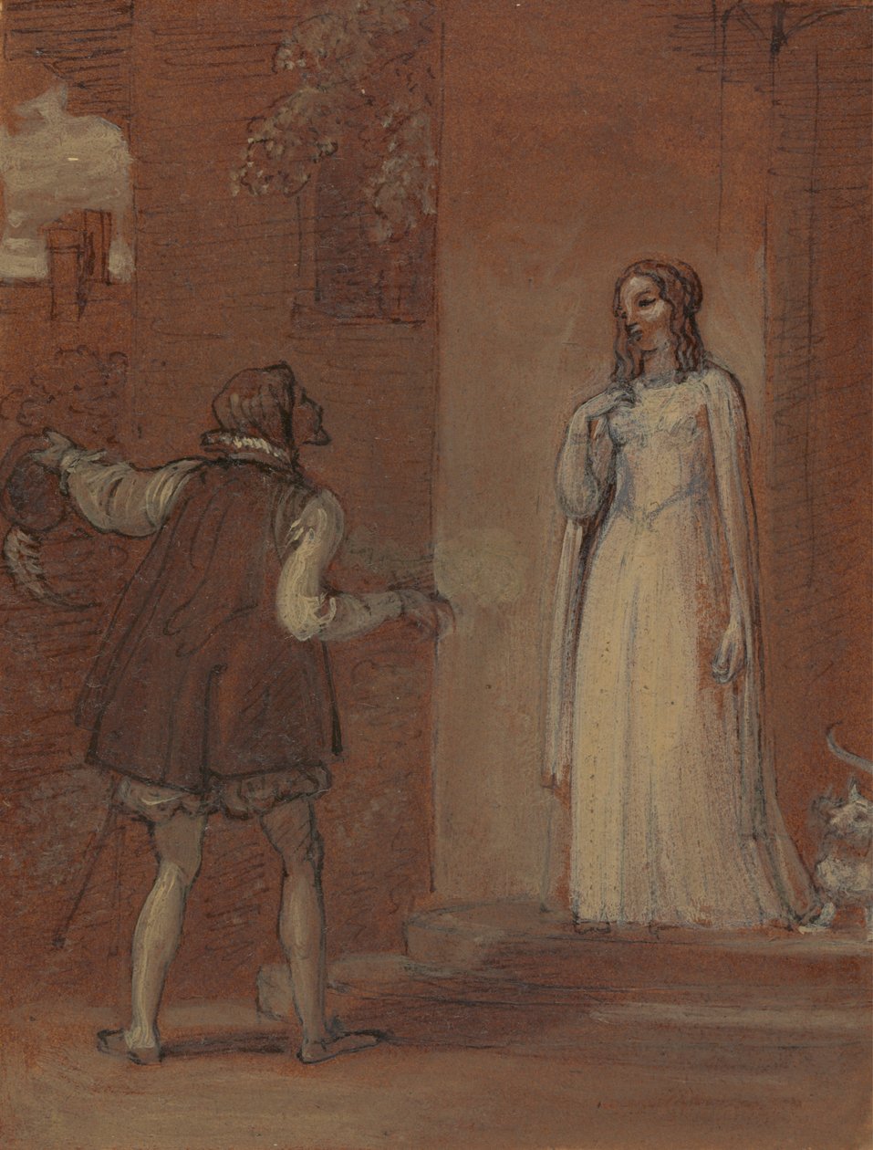 Anne Page y Slender de Robert Smirke