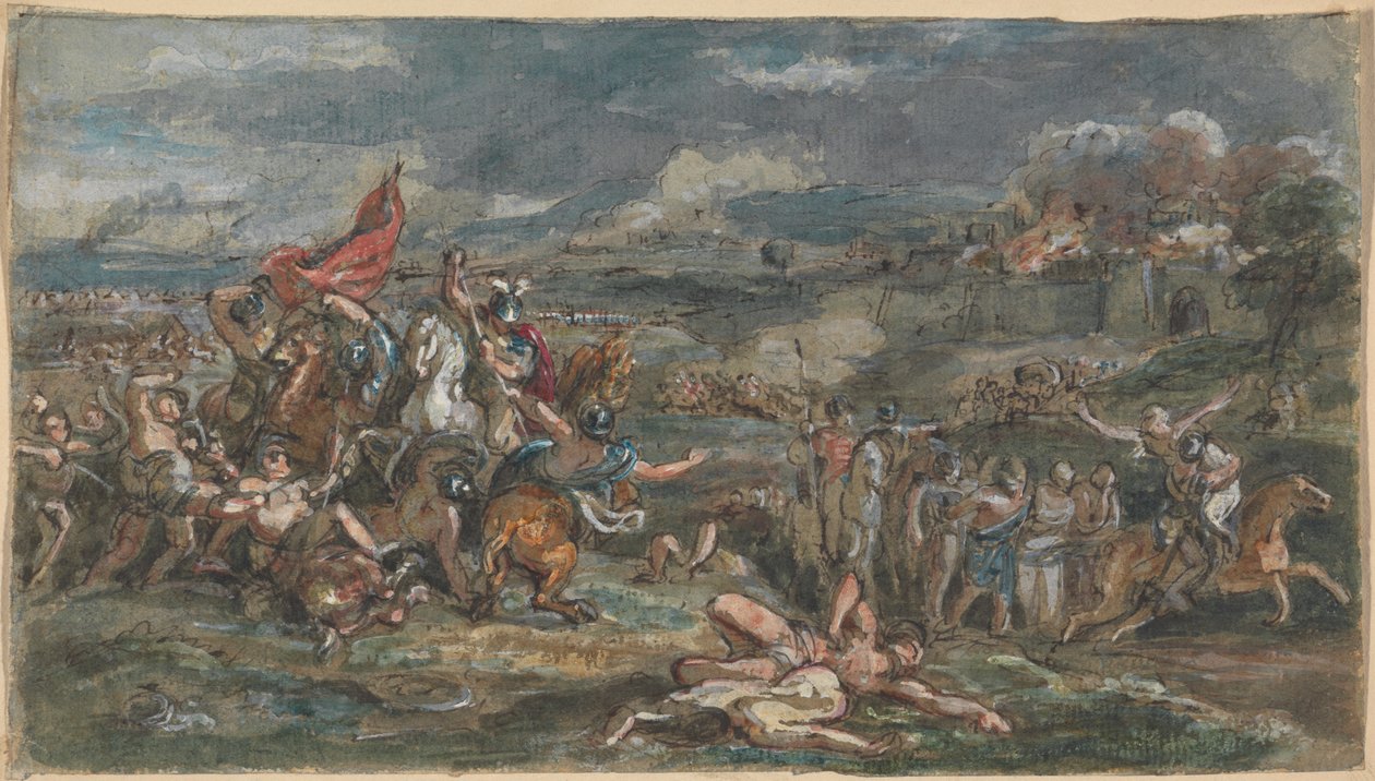 Escena de batalla de Robert Smirke