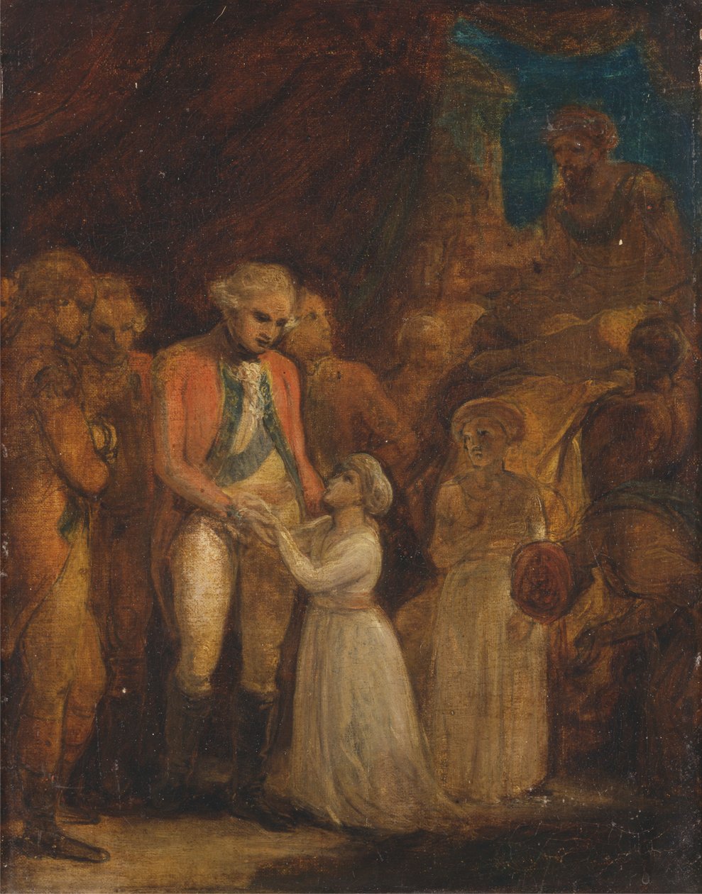 Los dos hijos de Tipu Sahib, sultán de Mysore, entregados como rehenes al general Cornwallis de Robert Smirke