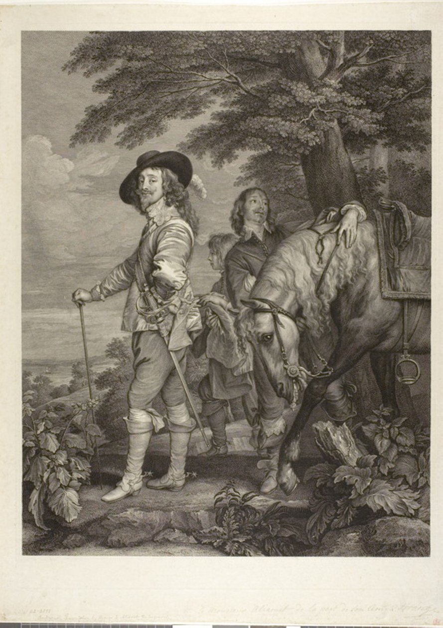 Carlos I, Rey de Inglaterra, con James, 1er Duque de Hamilton de Robert Strange