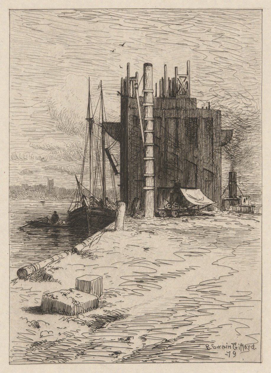 Bolsillos de carbón en New Bedford de Robert Swain Gifford