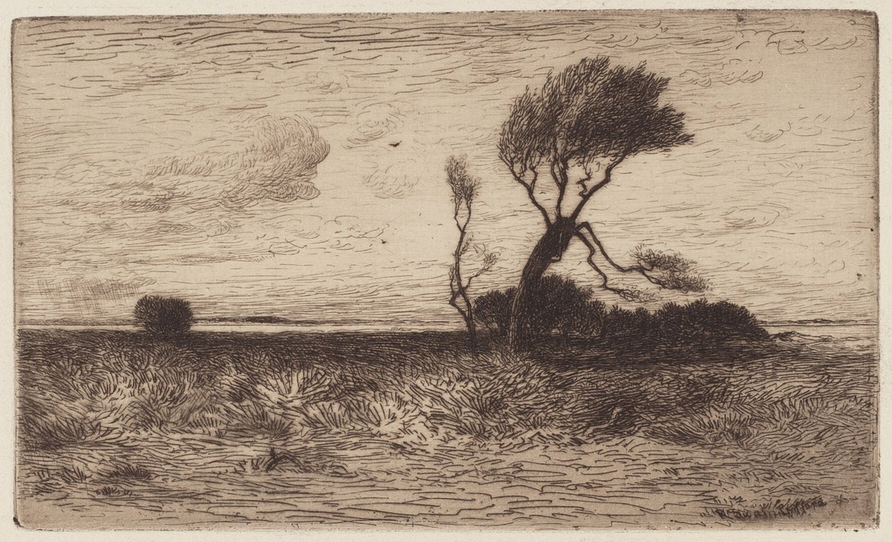 Cerca de la Costa [placa pequeña] de Robert Swain Gifford