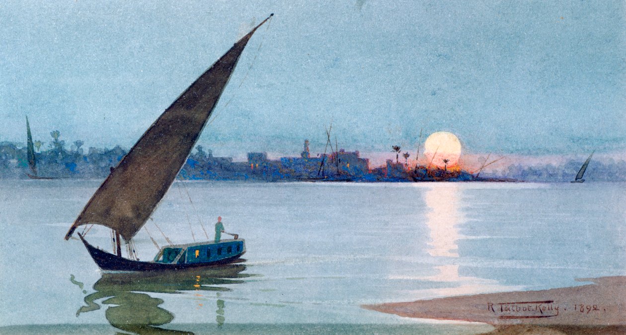 Lago Oriental, Egipto, 1892 de Robert Talbot Kelly