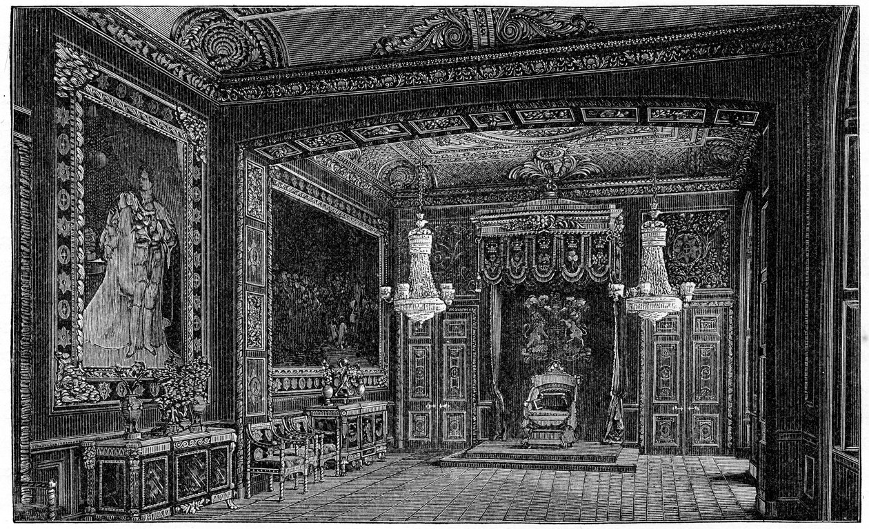 La Sala del Trono, Windsor, 1880 de Robert Taylor Pritchett