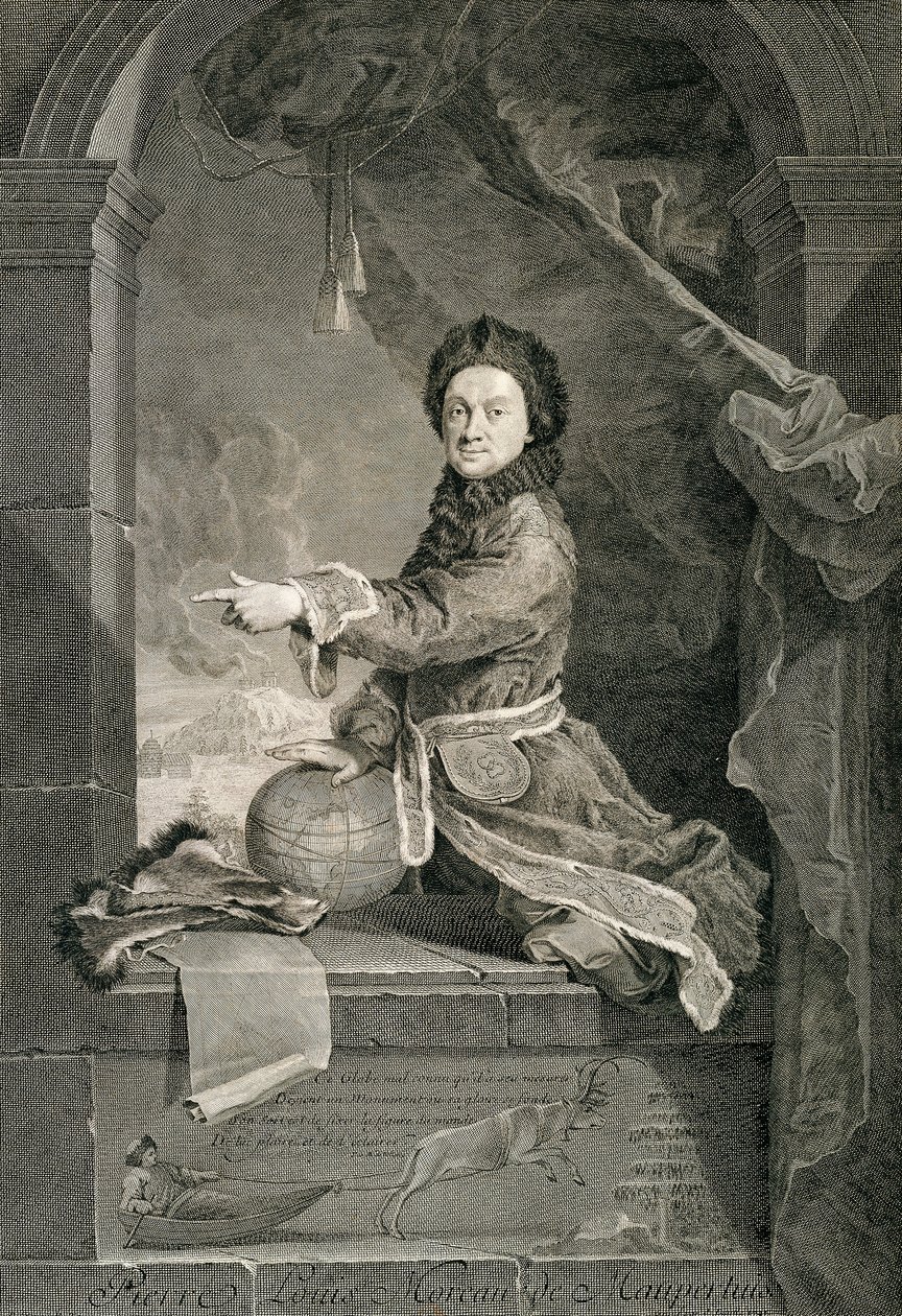 Retrato de Pierre Louis Moreau de Maupertuis de Robert Tournieres