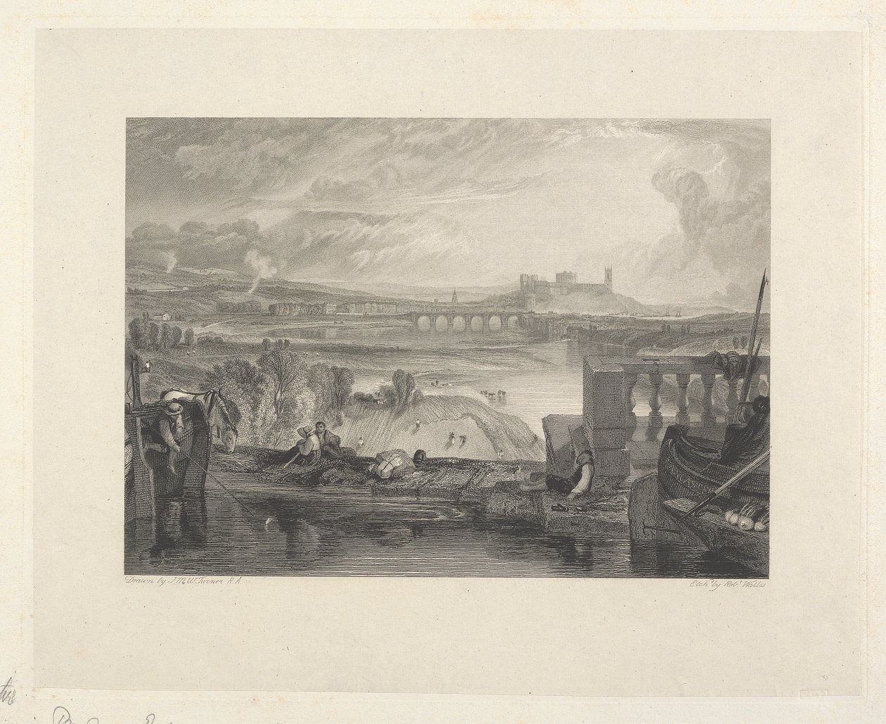 Lancaster desde el puente del acueducto de Robert Wallis