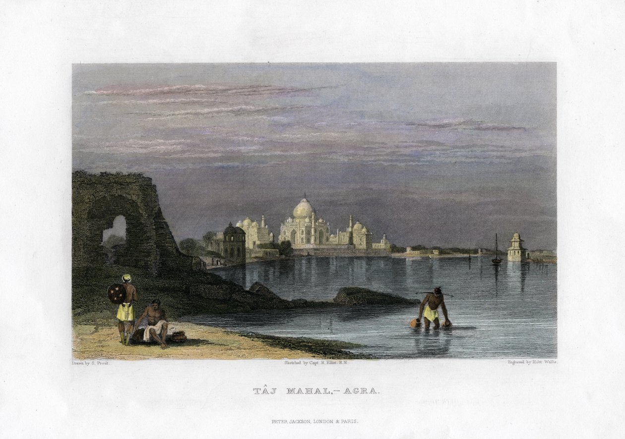 Taj Mahal, Agra, India, siglo XIX de Robert Wallis