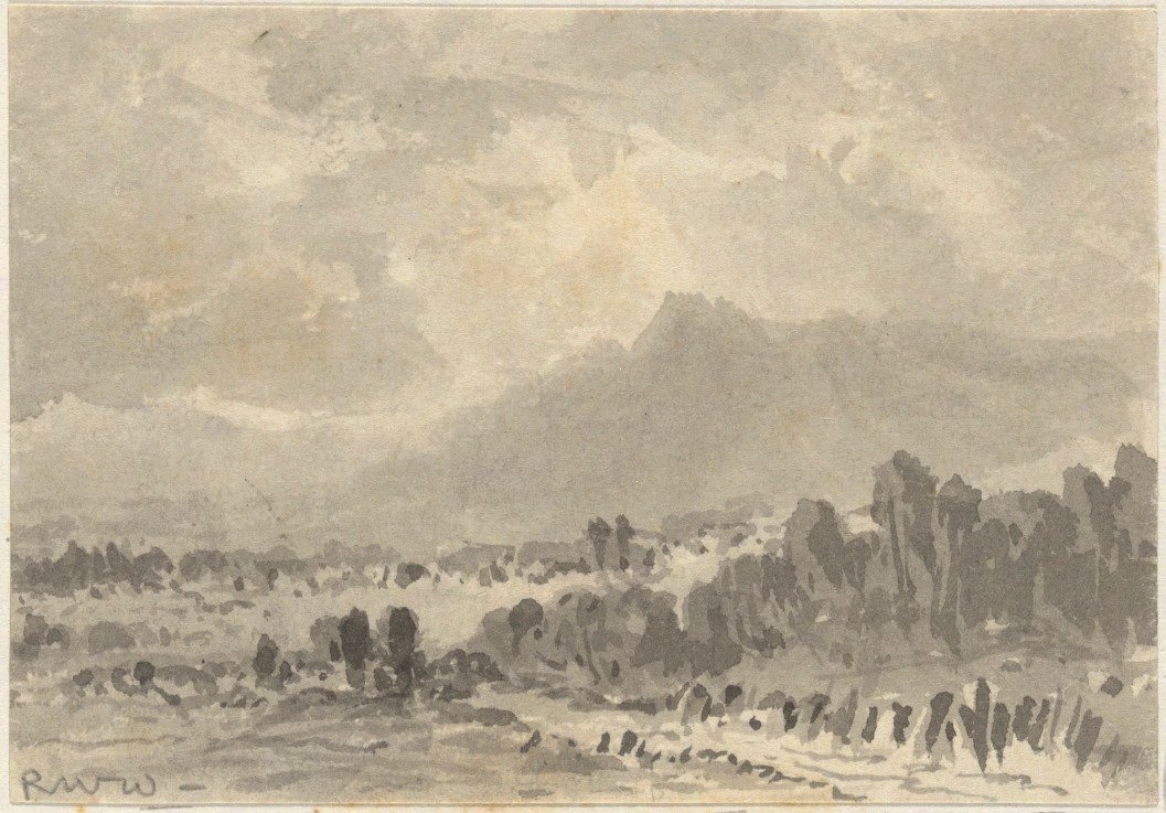 Paisaje - Rocas y Montañas de Robert Walter Weir