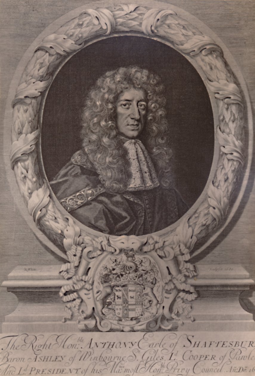 Anthony Ashley Cooper, 1er Conde de Shaftesbury, estadista inglés, c1680 1894 de Robert White