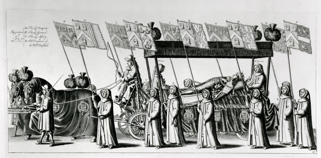 Funeral de estado de George Monck, 1er Duque de Albemarle, 1671 de Robert White