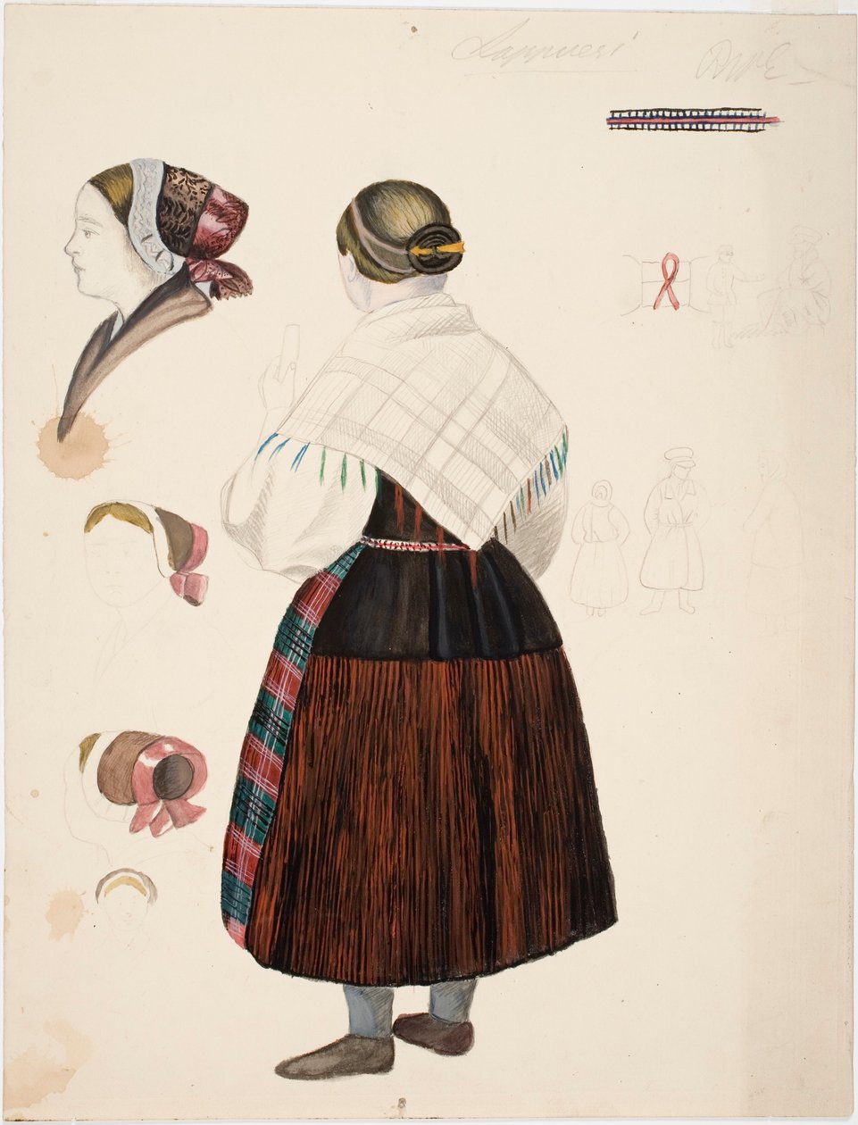 Ensayo de un vestido de campesina de Laponia de Robert Wilhelm Ekman