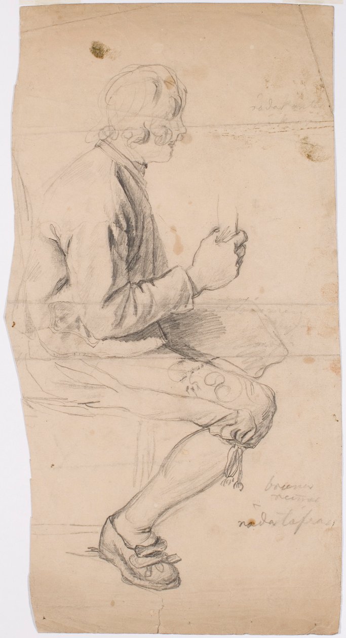 Joven sentado con traje de Taala de Robert Wilhelm Ekman