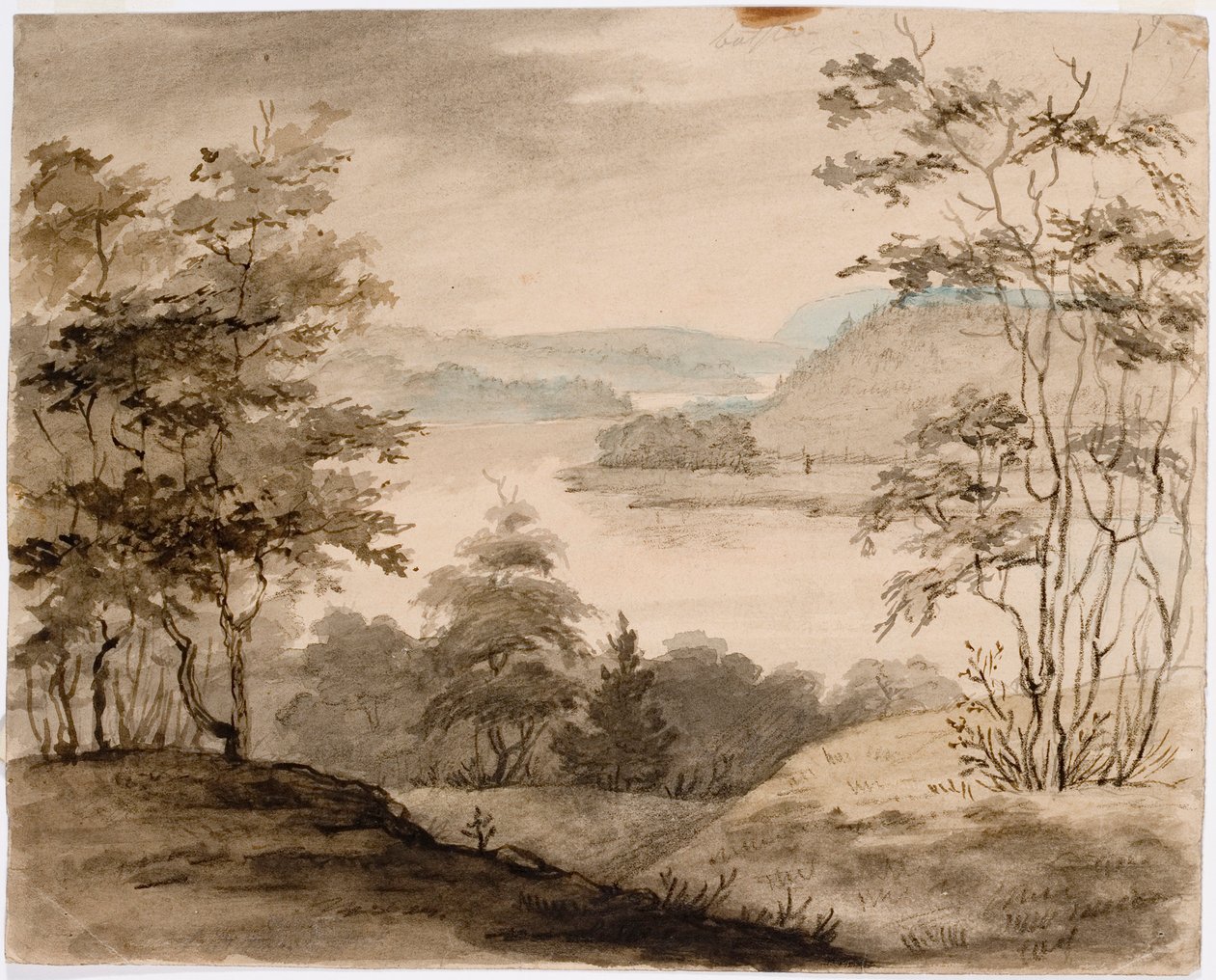 Paisaje con río serpenteante de Robert Wilhelm Ekman