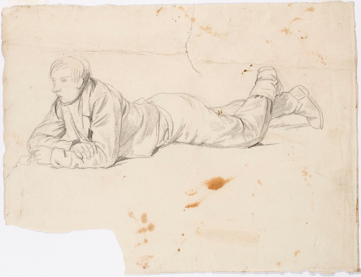 Niño tumbado boca abajo de Robert Wilhelm Ekman