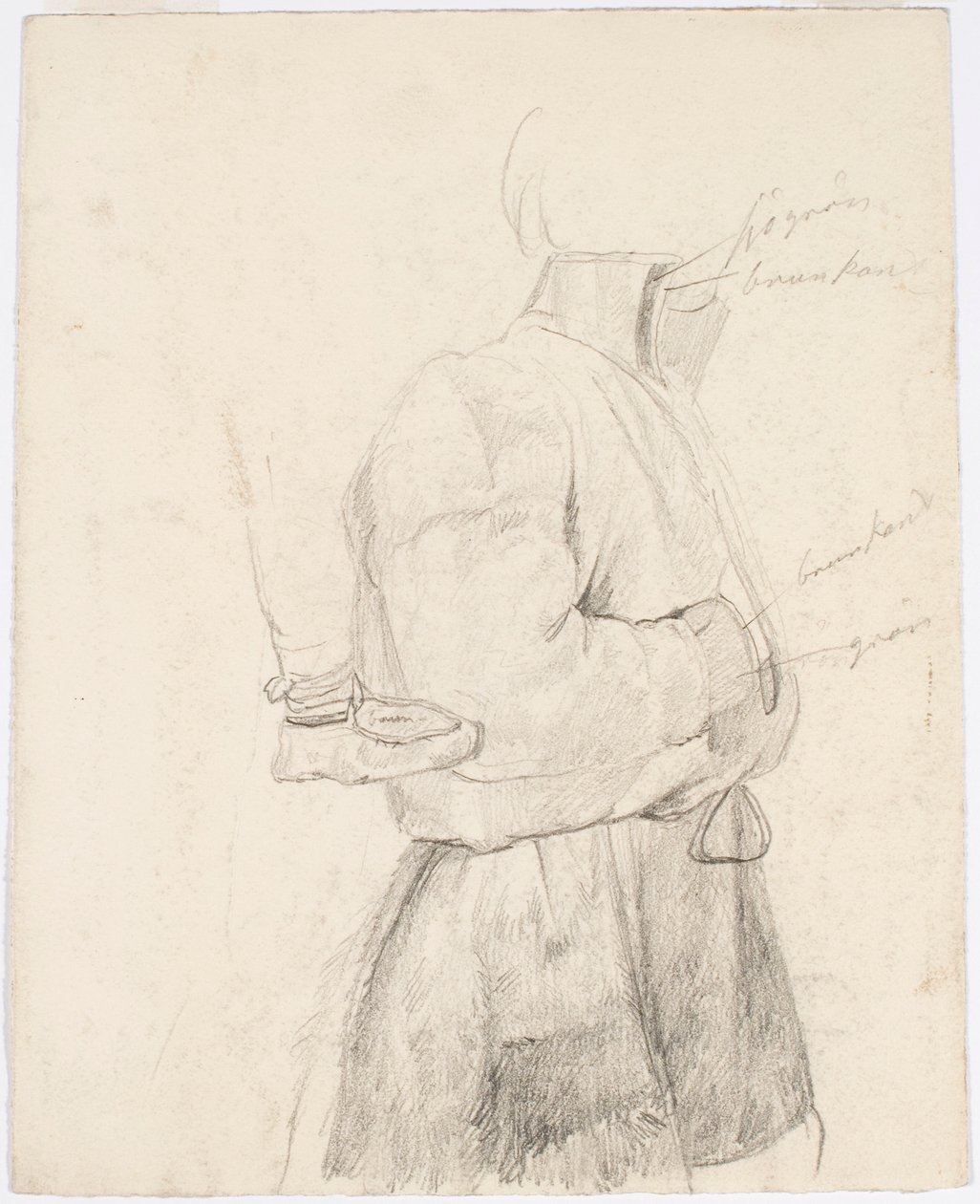 Ensayo general, zapato de cuero a la izquierda de Robert Wilhelm Ekman