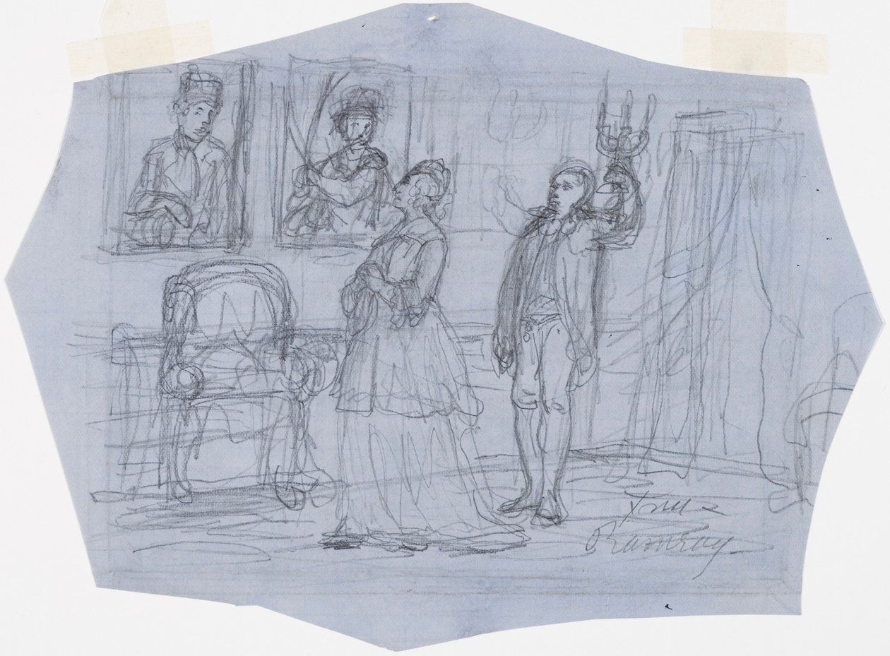 Sra. Ramsay Ilustración para el poema La visión del viajero en los cuentos del alférez Stål. de Robert Wilhelm Ekman